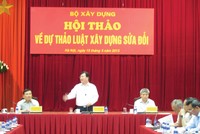 Kl99 nổ hũ muốn Luật Xây dựng sửa đổi sớm được ban hành